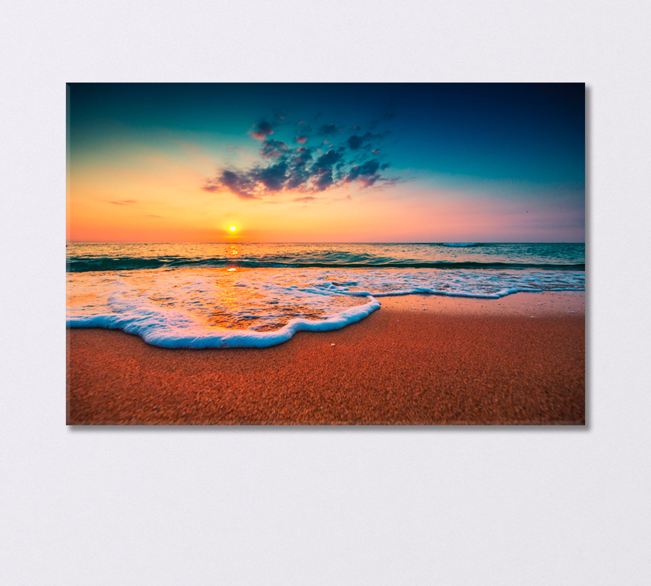 Sunrise over the Sea Canvas Print-Canvas Print-CetArt-1 Panel-24x16 inches-CetArt