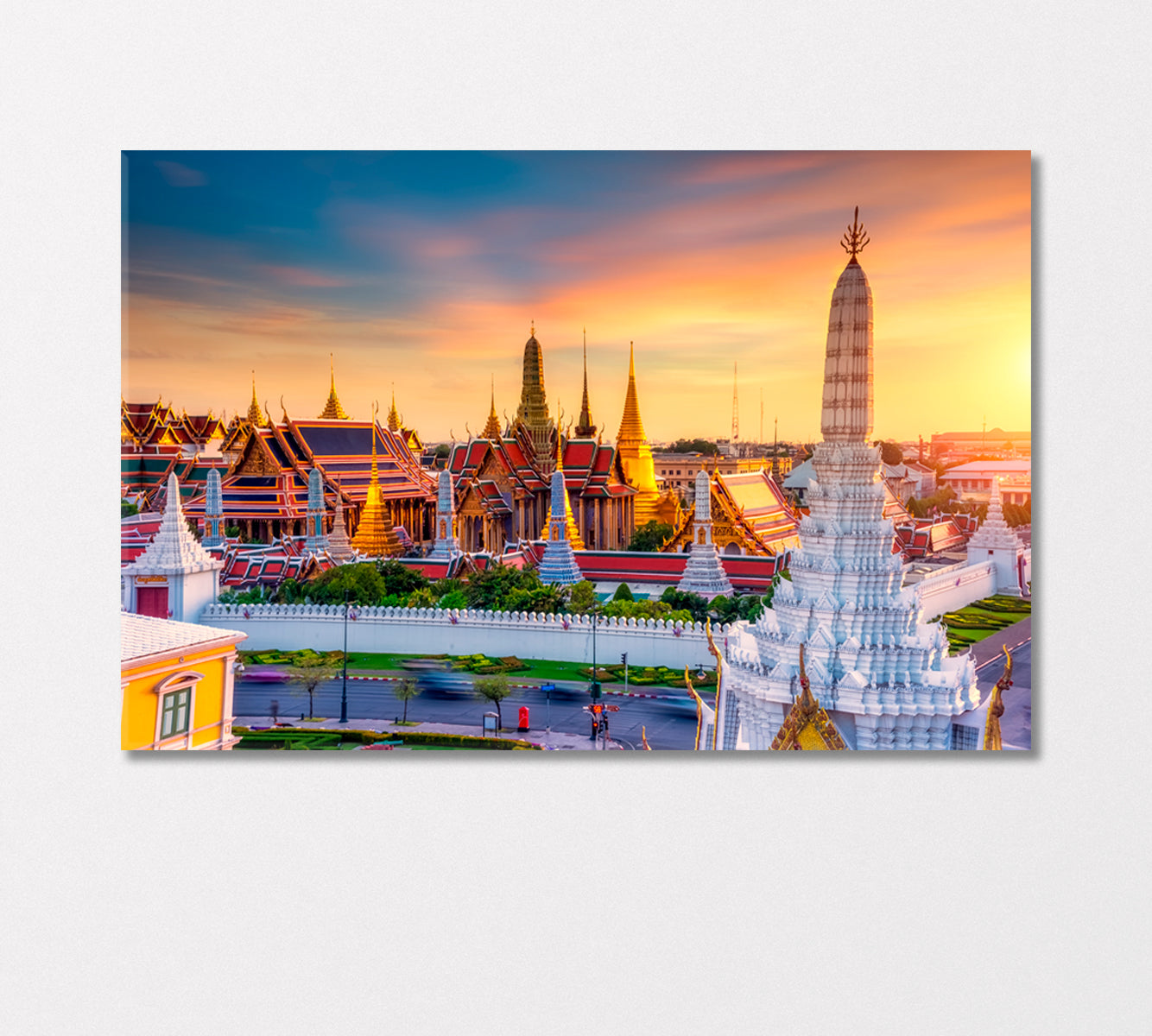 Buddhist Temple Wat Phra Keo Vietnam Canvas Print-Canvas Print-CetArt-1 Panel-24x16 inches-CetArt