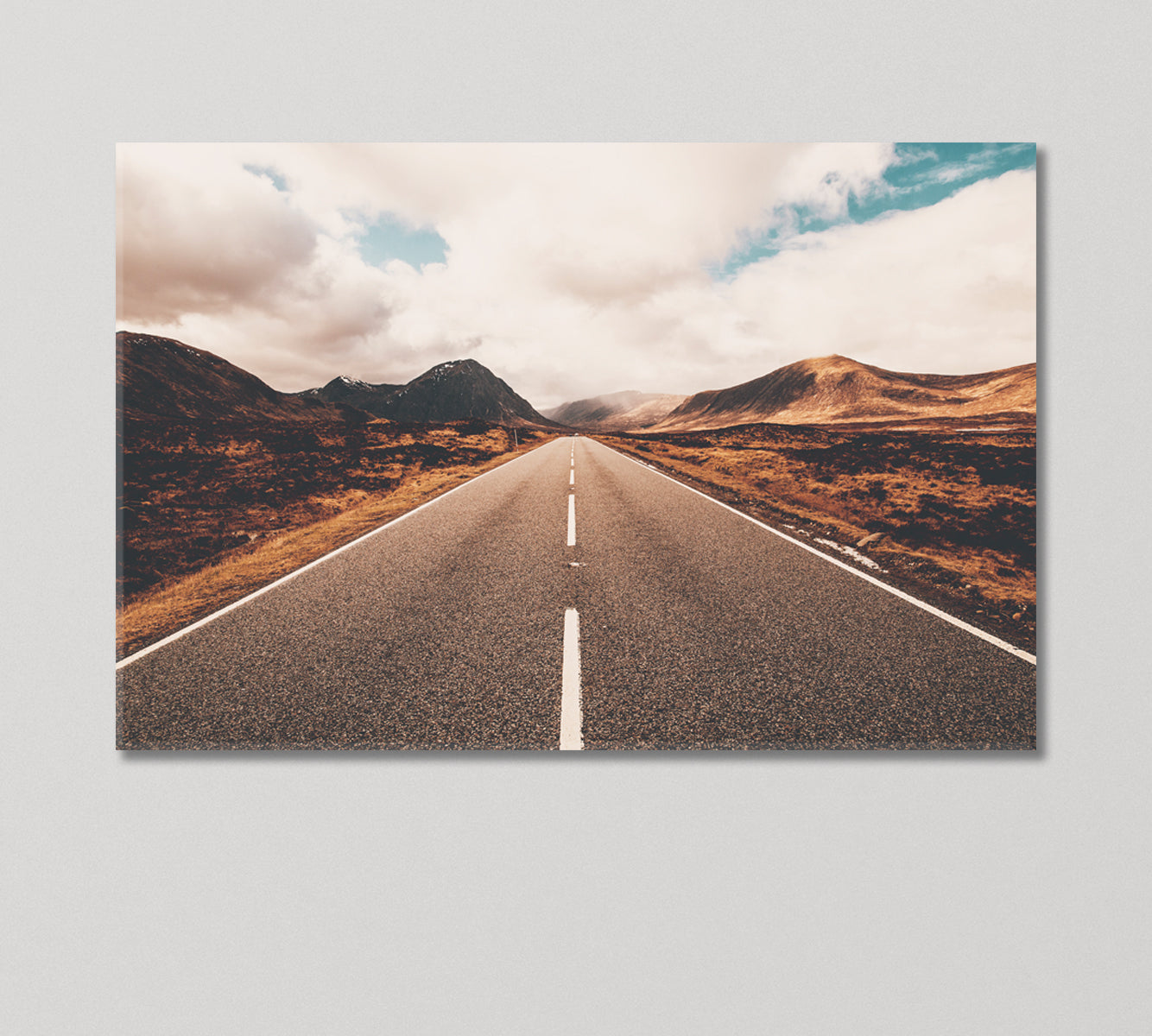 Road in Glencoe Scotland Canvas Print-Canvas Print-CetArt-1 Panel-24x16 inches-CetArt