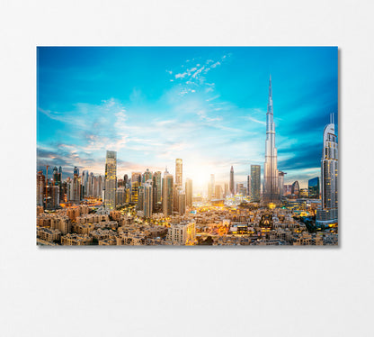 Futuristic Architecture Dubai United Arab Emirates Canvas Print-Canvas Print-CetArt-1 Panel-24x16 inches-CetArt