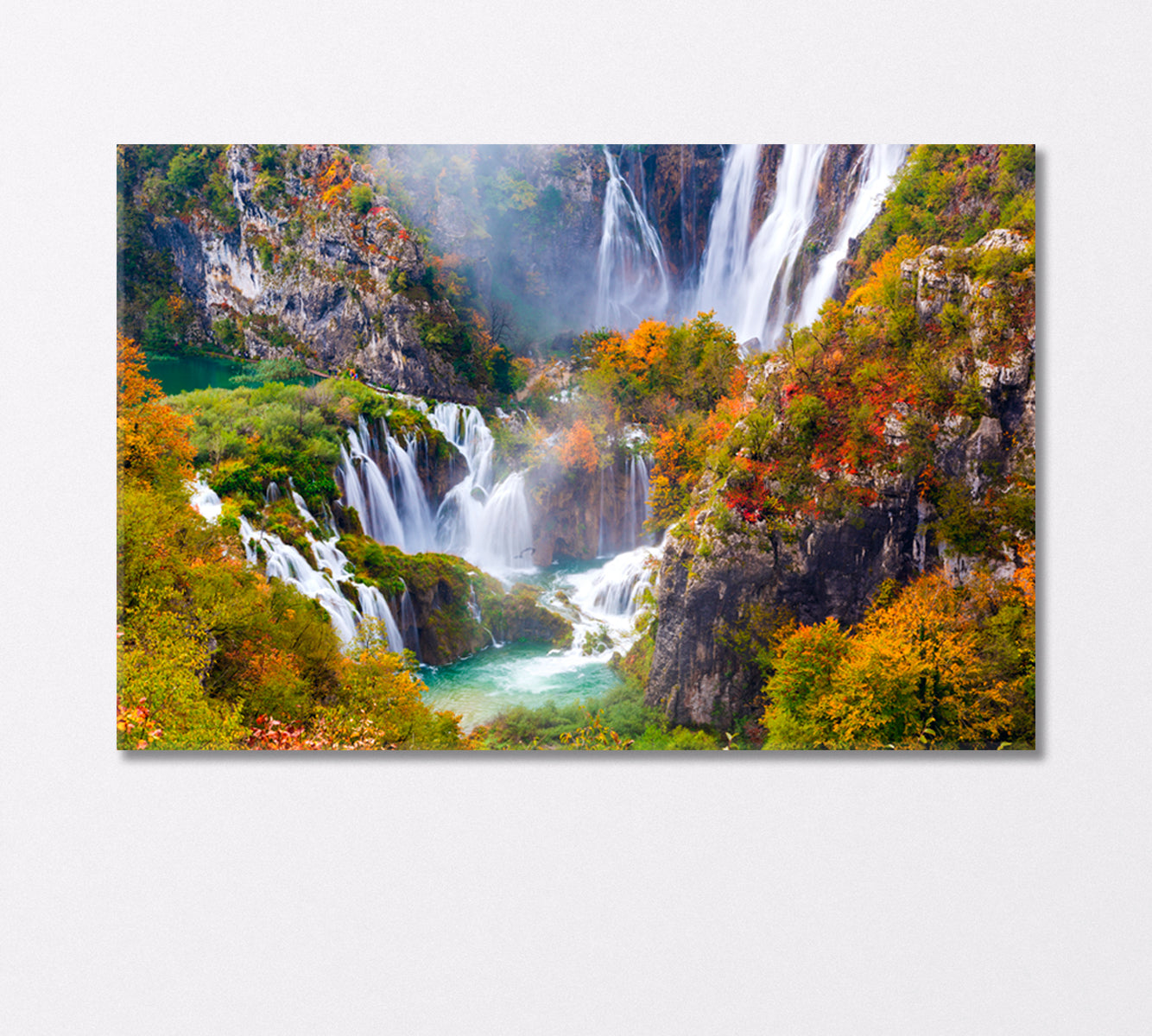 Waterfalls of Plitvice Park Croatia Canvas Print-Canvas Print-CetArt-1 Panel-24x16 inches-CetArt