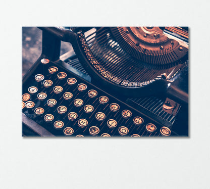 Vintage Typewriter Canvas Print-Canvas Print-CetArt-1 Panel-24x16 inches-CetArt