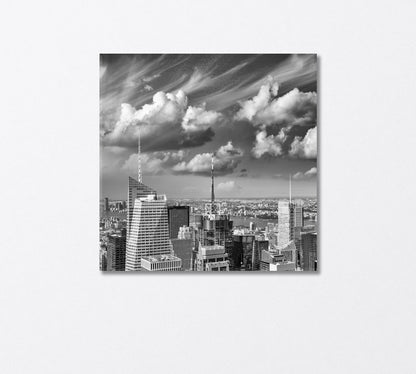 Skyscrapers of Manhattan New York Canvas Print-Canvas Print-CetArt-1 panel-12x12 inches-CetArt