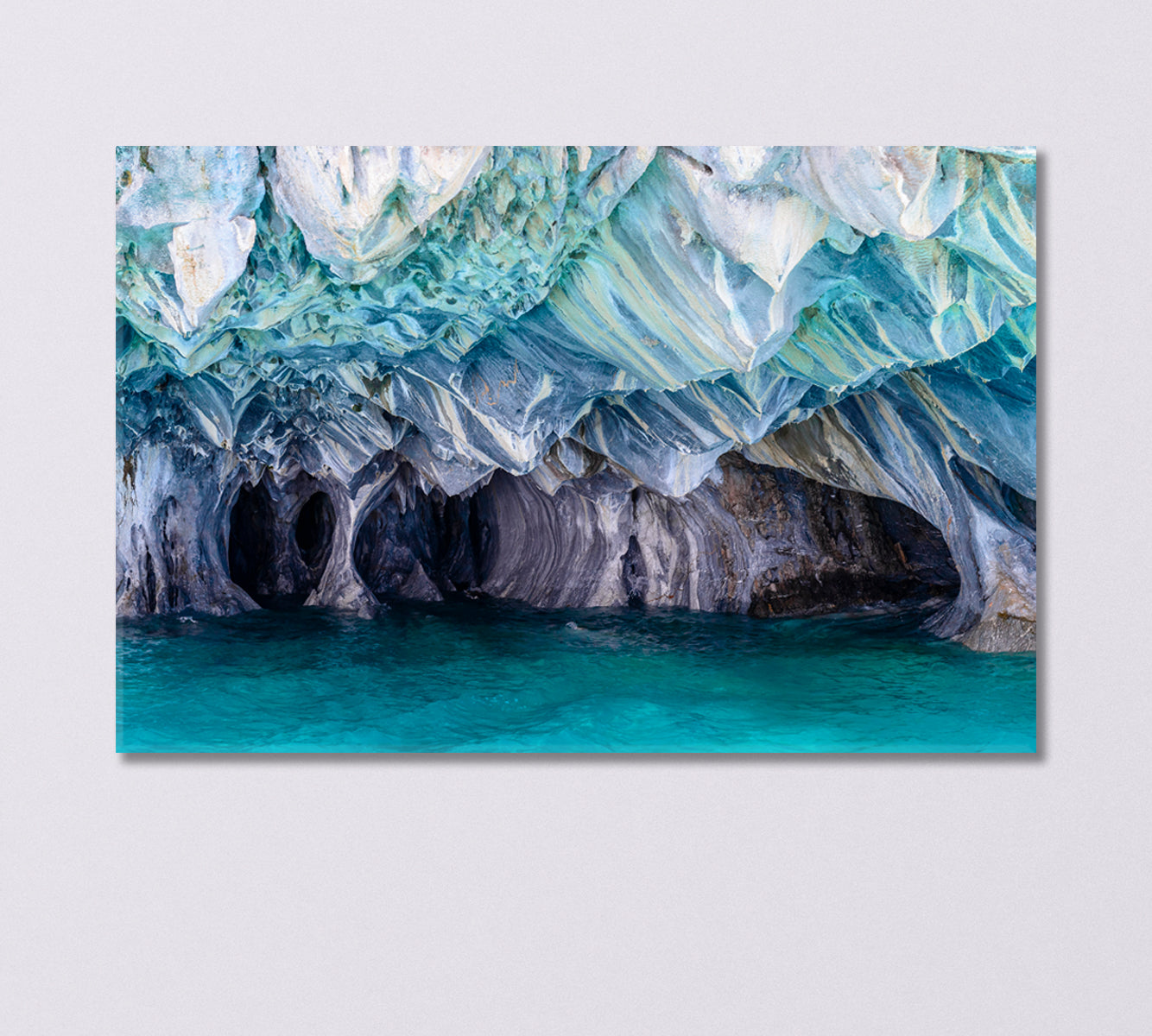Marble Caves Lake General Carrera Chile Canvas Print-Canvas Print-CetArt-1 Panel-24x16 inches-CetArt