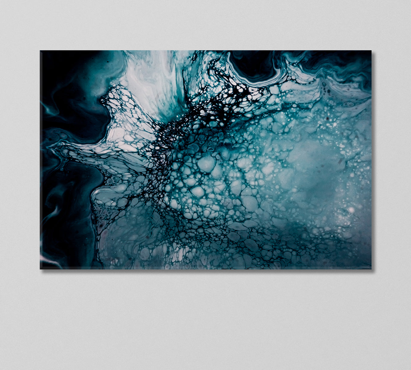 Modern Liquid Acrylic Painting Canvas Print-Canvas Print-CetArt-1 Panel-24x16 inches-CetArt