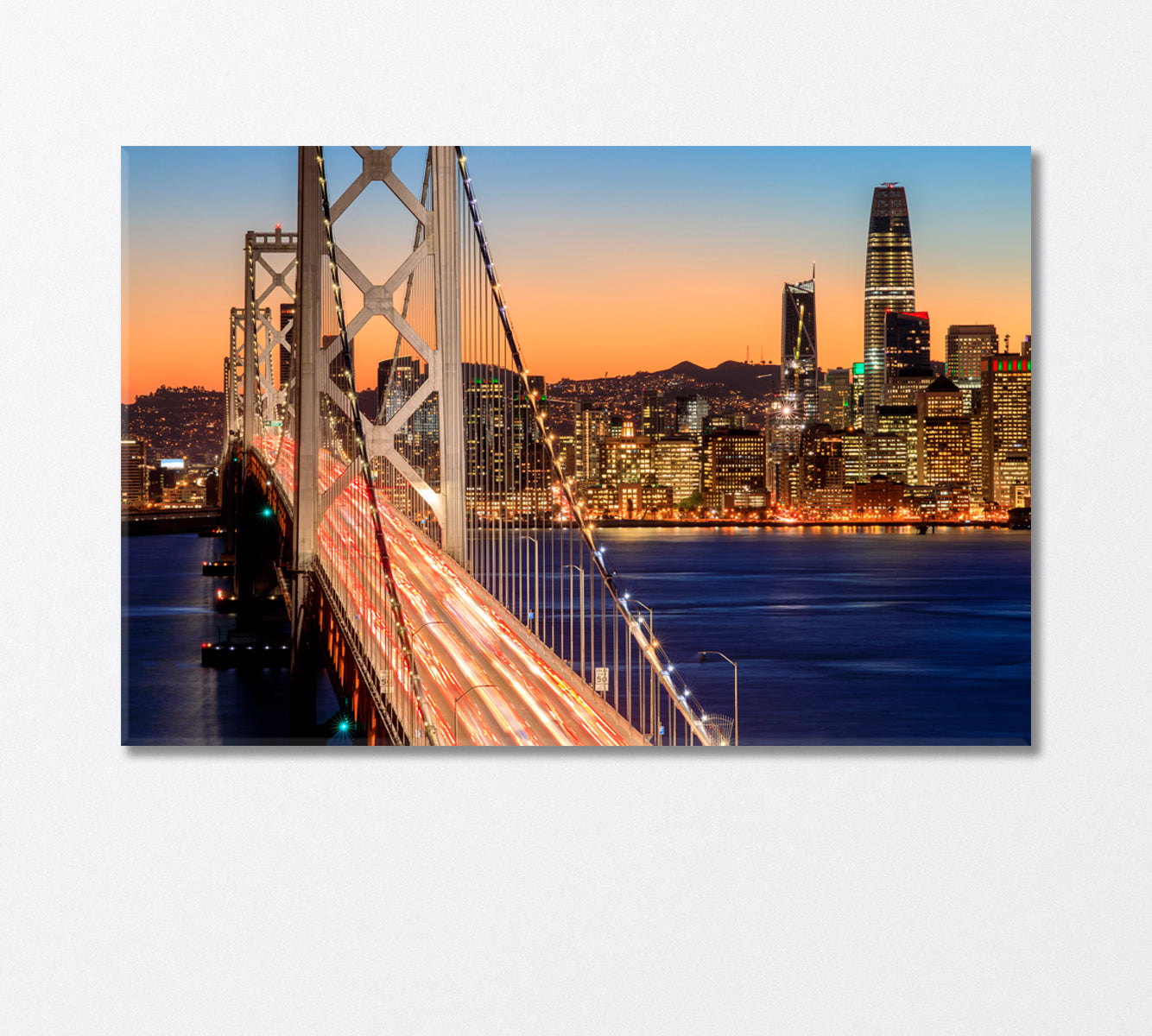 Golden Gate Bridge San Francisco Bay Canvas Print-Canvas Print-CetArt-1 Panel-24x16 inches-CetArt