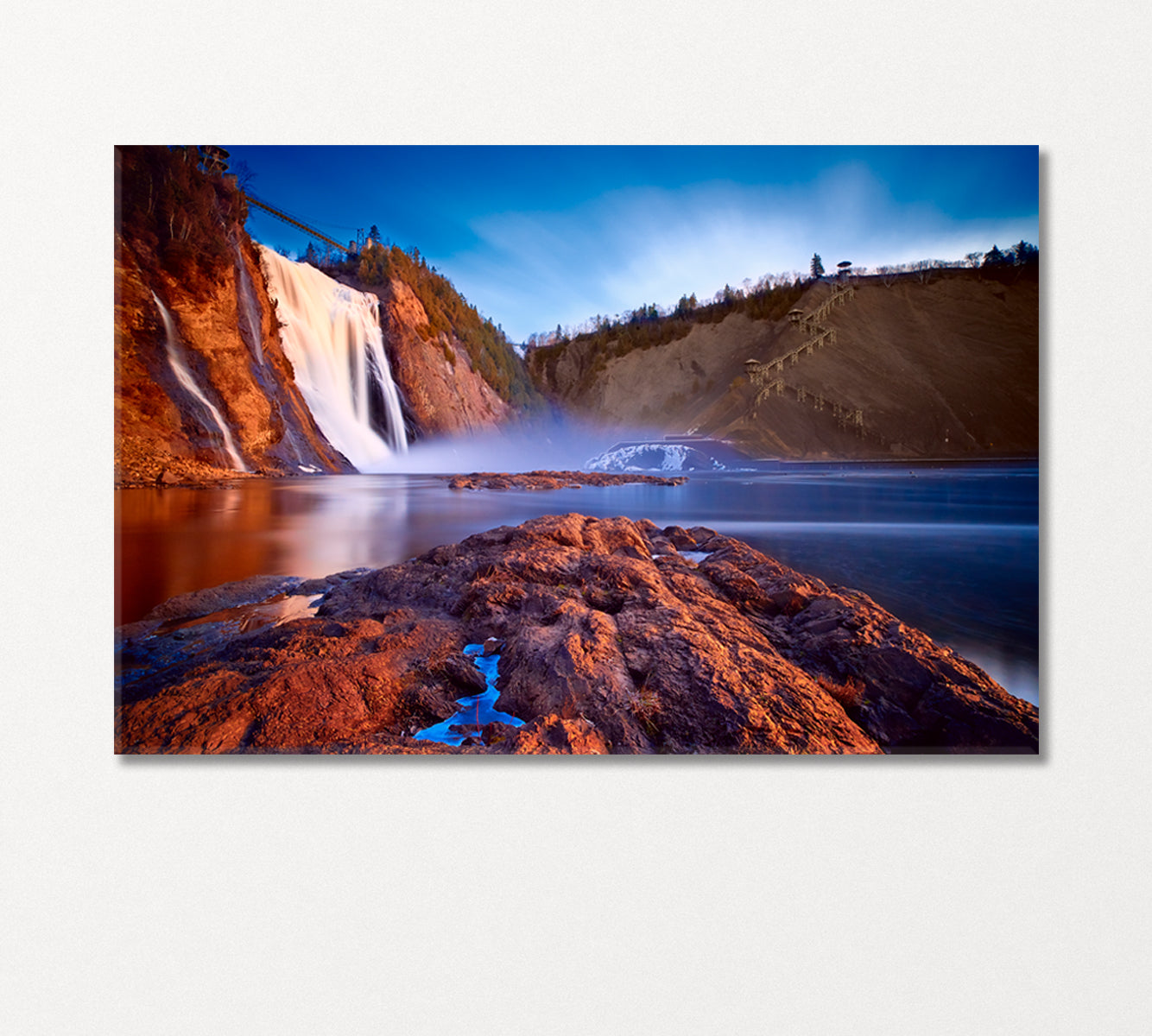 Montmorency Falls Canada Canvas Print-Canvas Print-CetArt-1 Panel-24x16 inches-CetArt