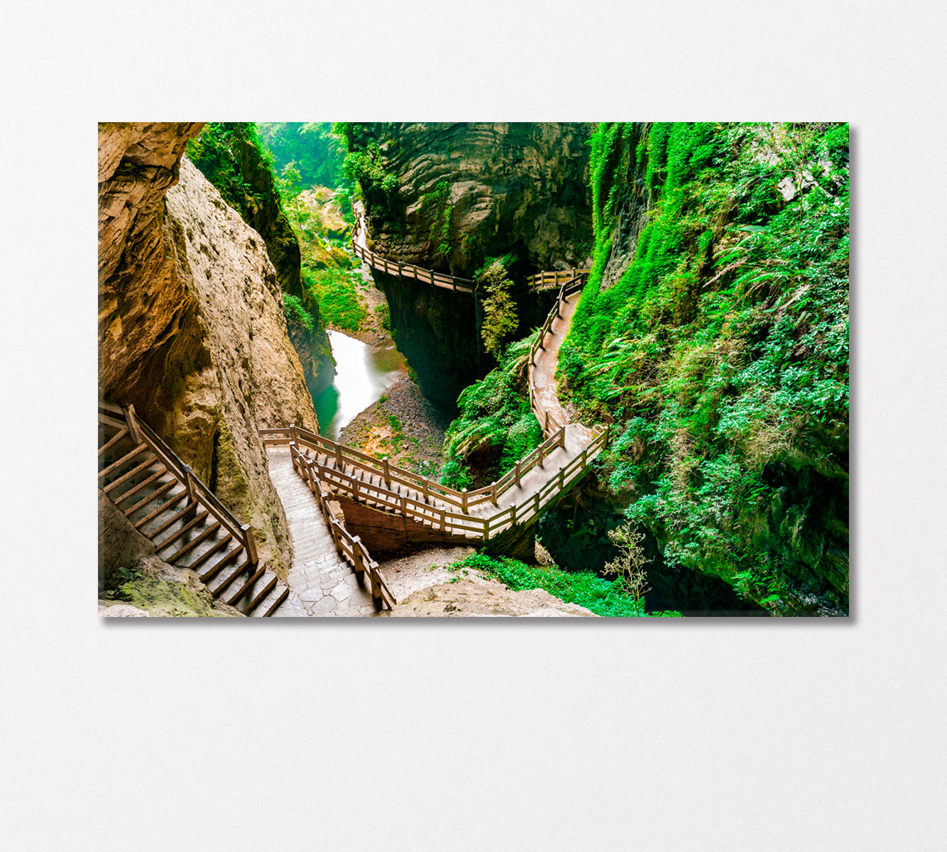 Wulong Karst China Canvas Print-Canvas Print-CetArt-1 Panel-24x16 inches-CetArt