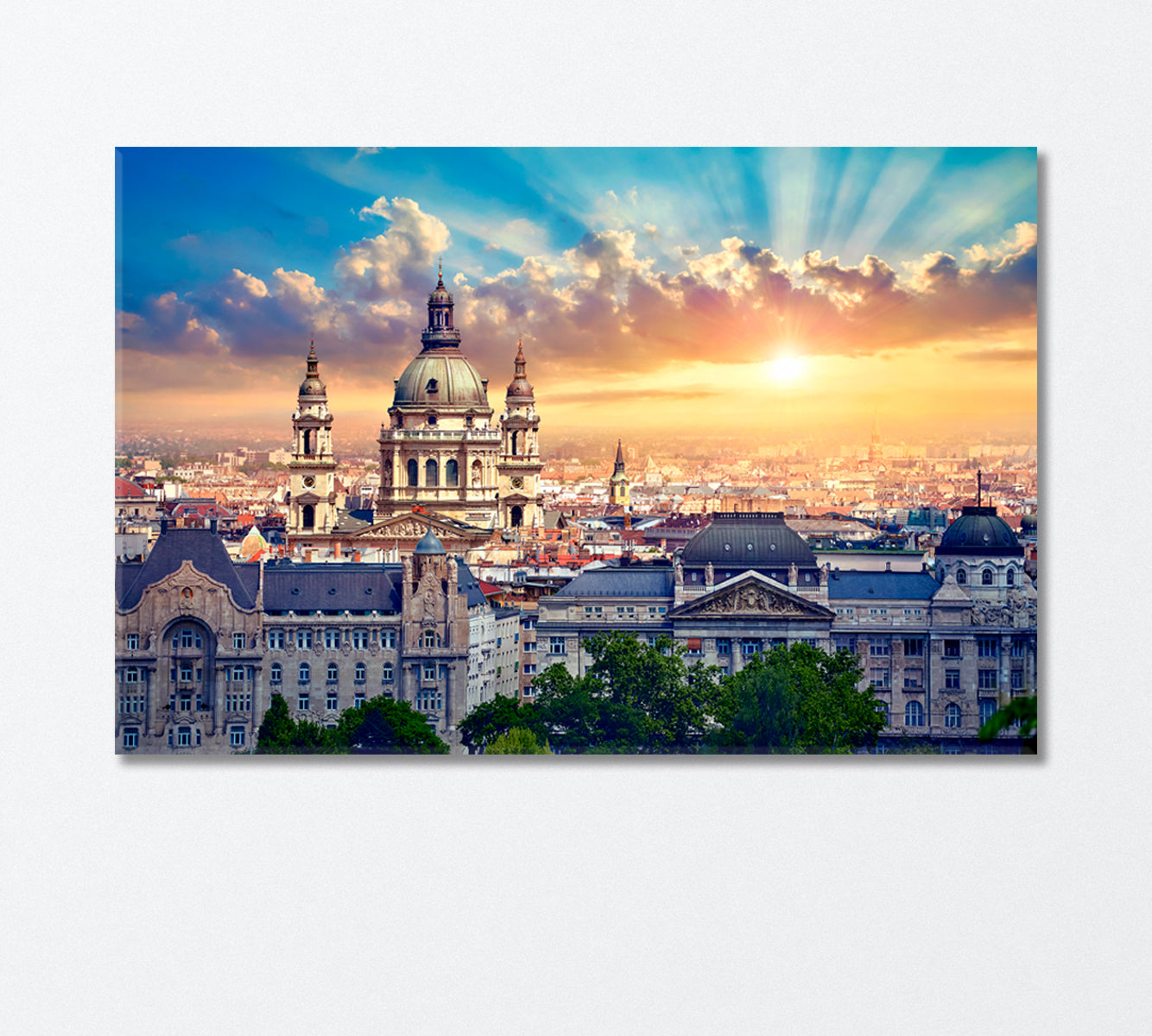 Budapest Hungary Canvas Print-Canvas Print-CetArt-1 Panel-24x16 inches-CetArt