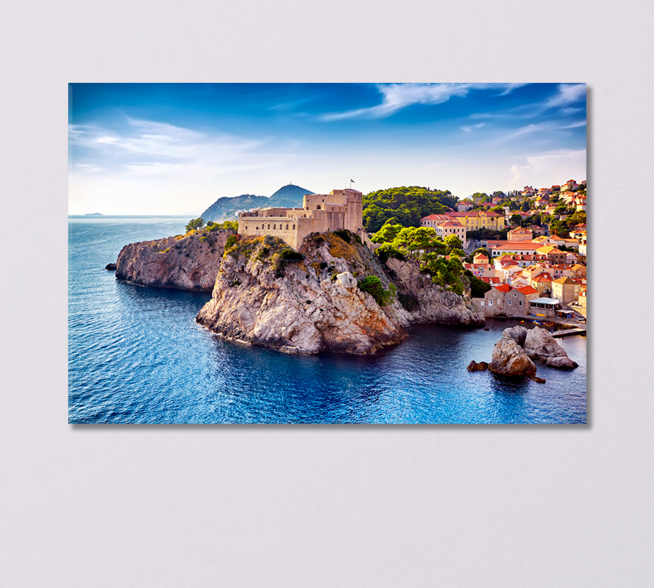 Lovrijenac Fortress in Dubrovnik Croatia Canvas Print-Canvas Print-CetArt-1 Panel-24x16 inches-CetArt