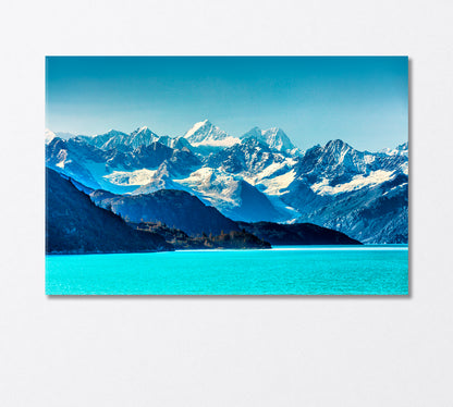 Snowy Alaska Mountains Canvas Print-Canvas Print-CetArt-1 Panel-24x16 inches-CetArt