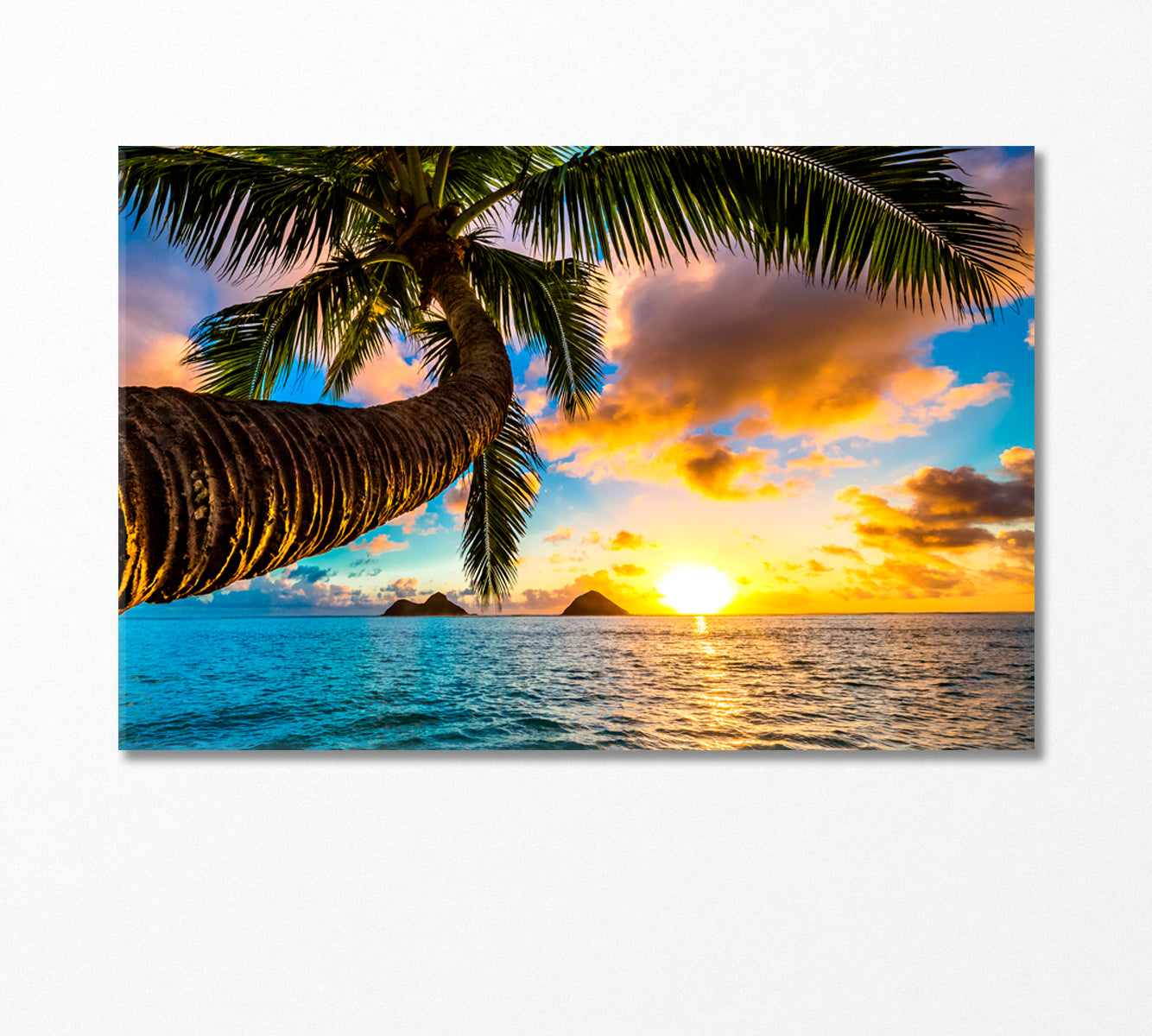 Sunrise over Hawaiian Islands Canvas Print-Canvas Print-CetArt-1 Panel-24x16 inches-CetArt