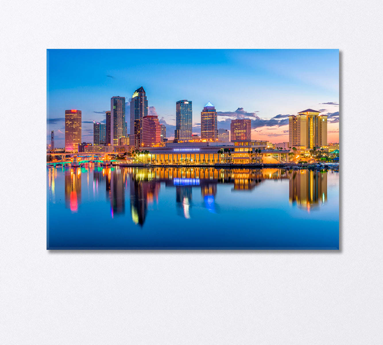 Downtown Tampa Florida USA Canvas Print-Canvas Print-CetArt-1 Panel-24x16 inches-CetArt