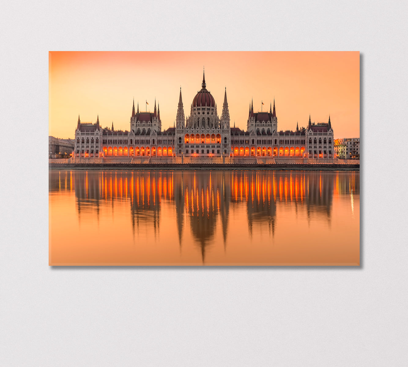 Hungarian Parliament in Budapest Canvas Print-Canvas Print-CetArt-1 Panel-24x16 inches-CetArt