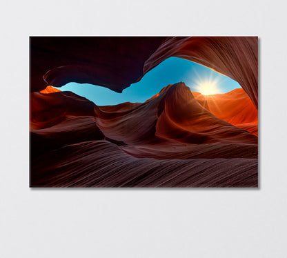 Sandstone in Antelope Canyon Arizona USA Canvas Print-Canvas Print-CetArt-1 Panel-24x16 inches-CetArt