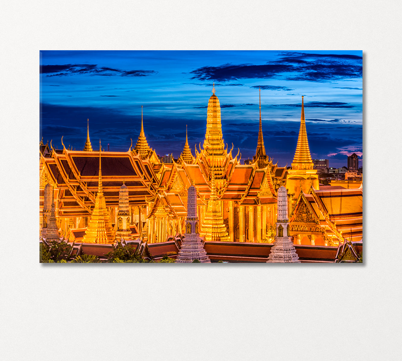 Emerald Buddha Temple Bangkok Thailand Canvas Print-CetArt-1 Panel-24x16 inches-CetArt