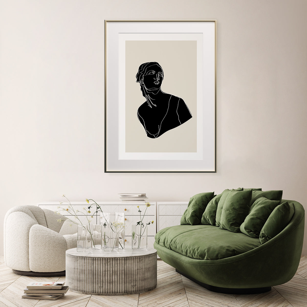 Antique Sculptures Silhouette High Resolution Posters And Art Prints-Vertical Posters NOT FRAMED-CetArt-8″x10″ inches-CetArt