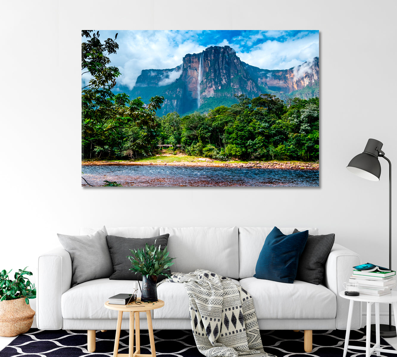 Angel Falls Canaima National Park Venezuela Canvas Print-Canvas Print-CetArt-1 Panel-24x16 inches-CetArt