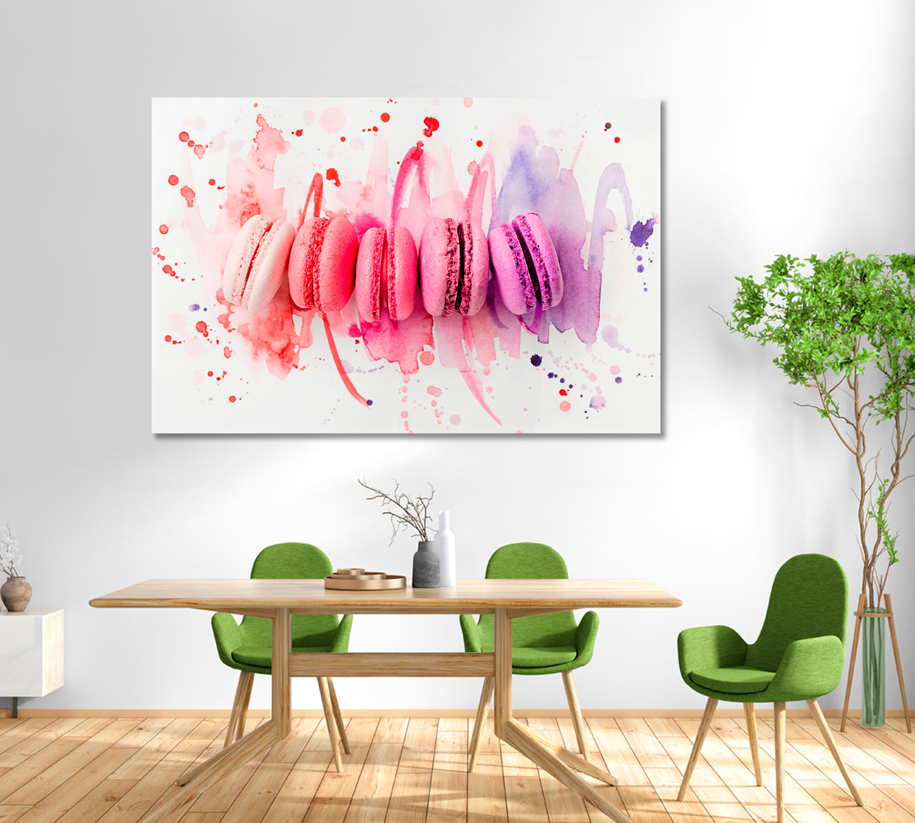 Colorful Macarons Canvas Print-Canvas Print-CetArt-1 Panel-24x16 inches-CetArt