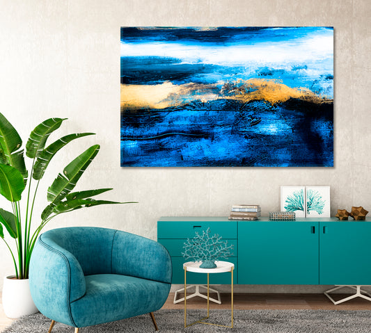 Abstract Sea Landscape Canvas Print-Canvas Print-CetArt-1 Panel-24x16 inches-CetArt