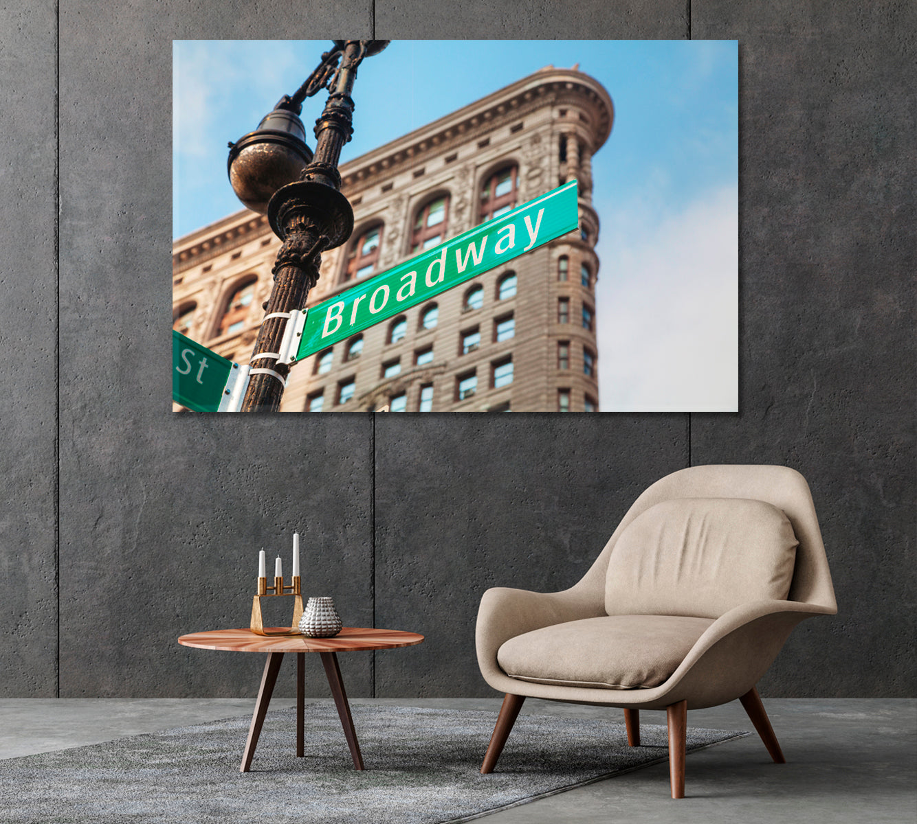 Broadway Sign in New York USA Canvas Print-Canvas Print-CetArt-1 Panel-24x16 inches-CetArt