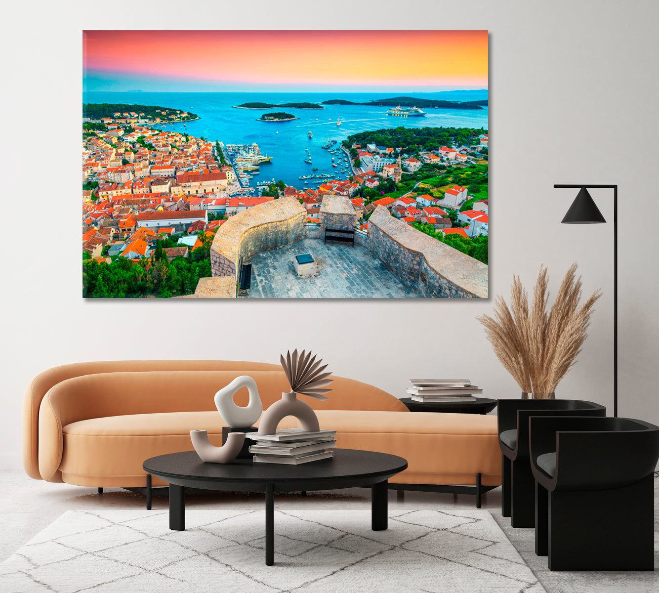 Island Hvar in Dalmatia Croatia Canvas Print-Canvas Print-CetArt-1 Panel-24x16 inches-CetArt