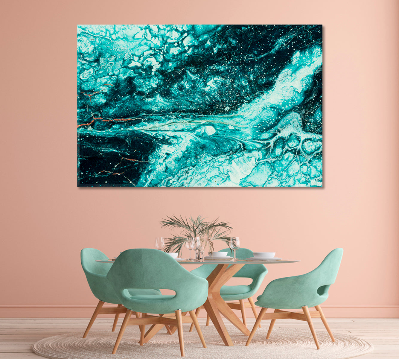 Abstract Magic Ocean Canvas Print-Canvas Print-CetArt-1 Panel-24x16 inches-CetArt