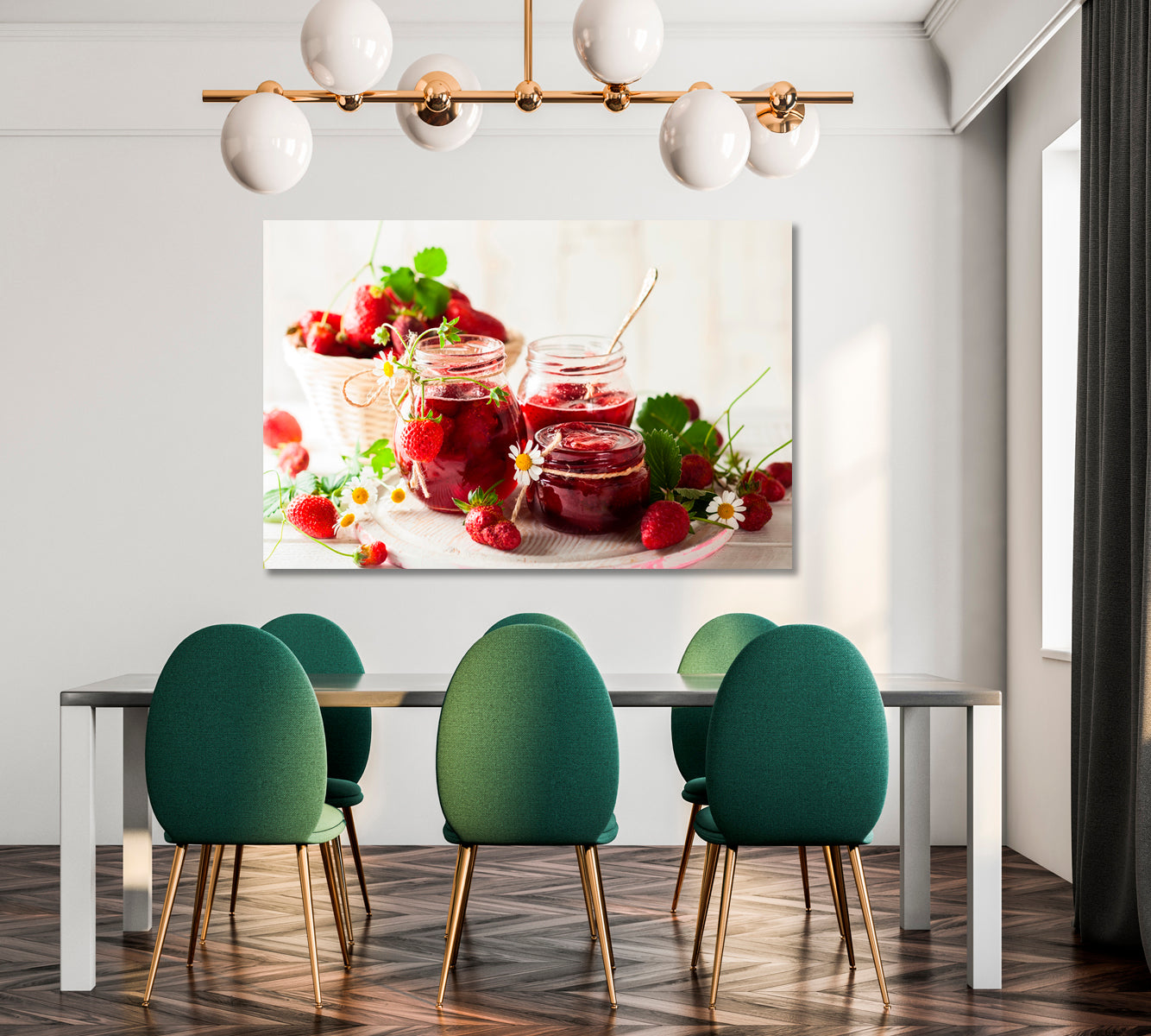 Sweet Homemade Strawberry Jam Canvas Print-Canvas Print-CetArt-1 Panel-24x16 inches-CetArt