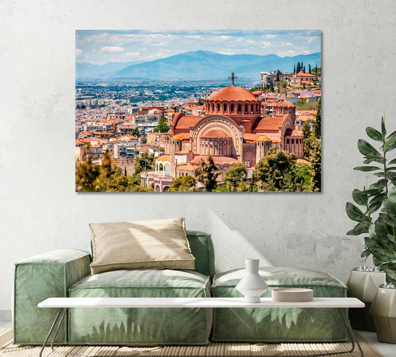 Saint Paul Church Thessaloniki City Greece Canvas Print-Canvas Print-CetArt-1 Panel-24x16 inches-CetArt