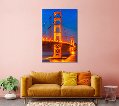 Golden Gate Bridge San Francisco USA Canvas Print-Canvas Print-CetArt-1 panel-16x24 inches-CetArt