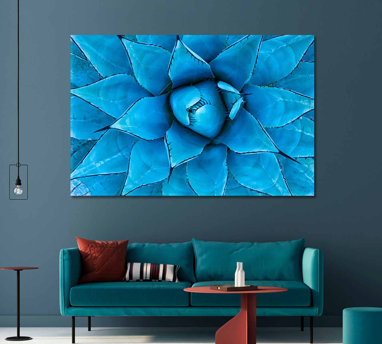 Blue Agave Plant Canvas Print-Canvas Print-CetArt-1 Panel-24x16 inches-CetArt