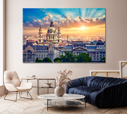 Budapest Hungary Canvas Print-Canvas Print-CetArt-1 Panel-24x16 inches-CetArt