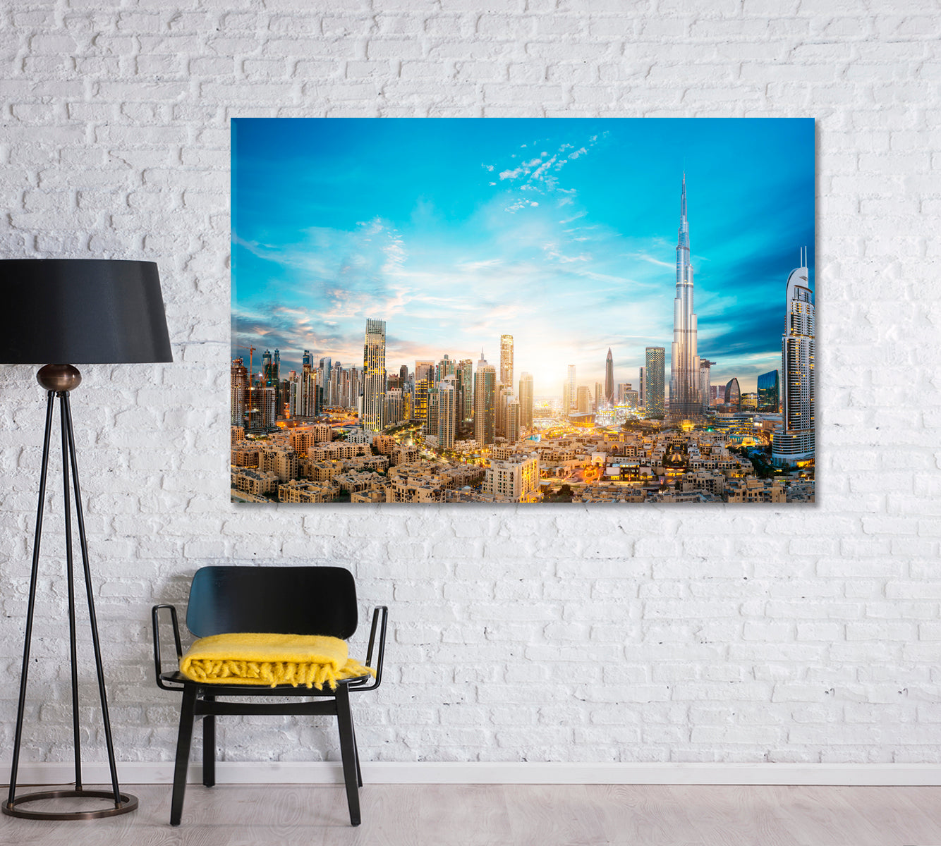 Futuristic Architecture Dubai United Arab Emirates Canvas Print-Canvas Print-CetArt-1 Panel-24x16 inches-CetArt