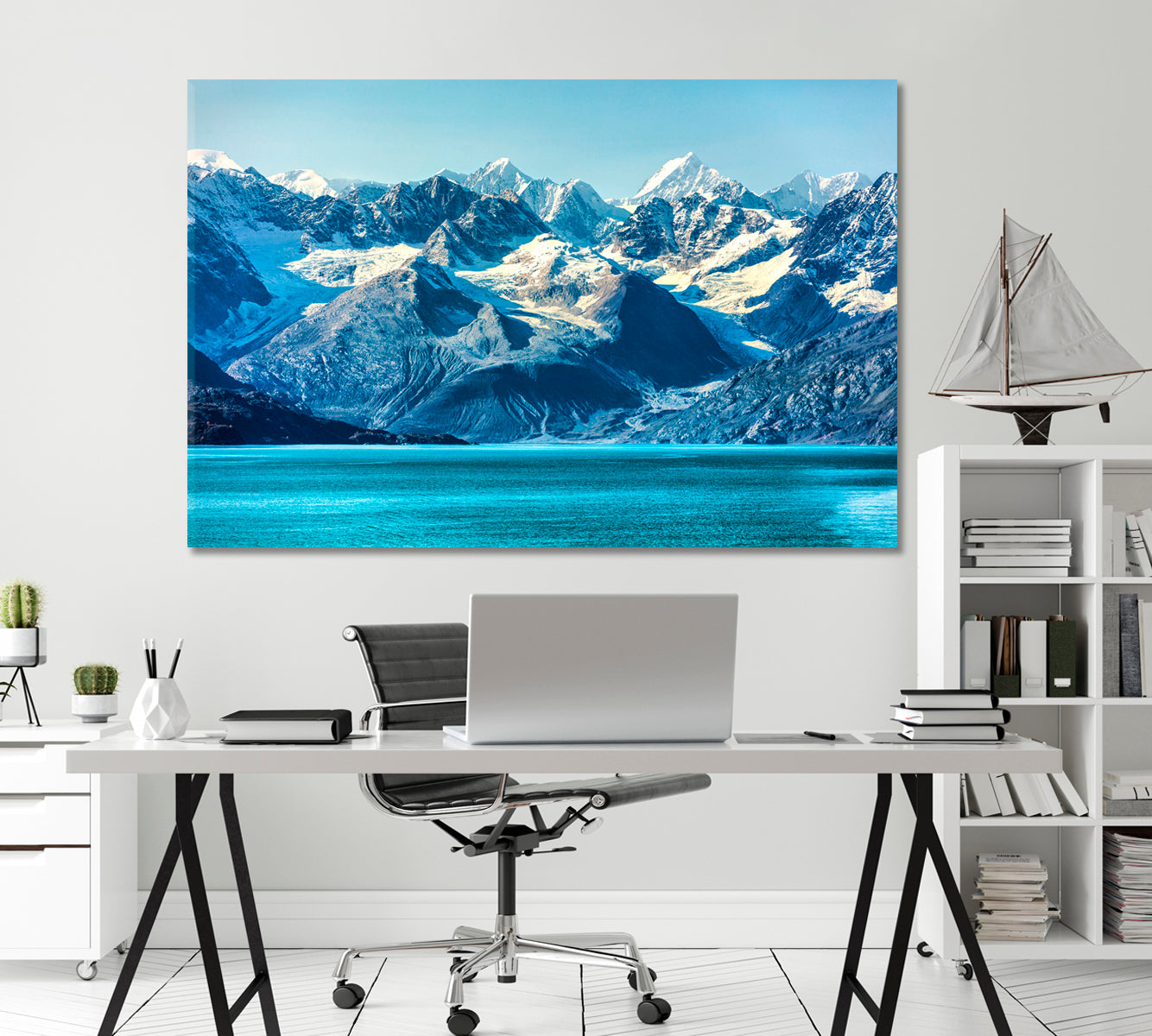 Glacier Bay National Park in Alaska USA Canvas Print-Canvas Print-CetArt-1 Panel-24x16 inches-CetArt