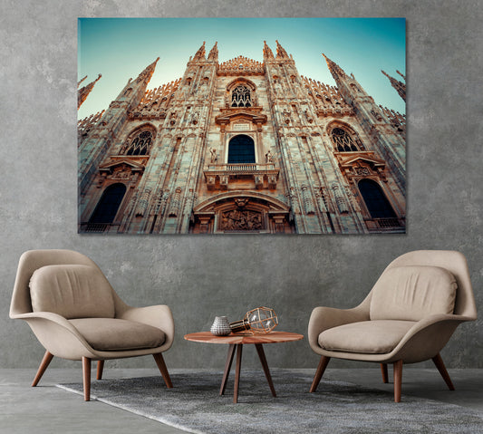 Splendor of Milan Cathedral Italy Canvas Print-Canvas Print-CetArt-1 Panel-24x16 inches-CetArt