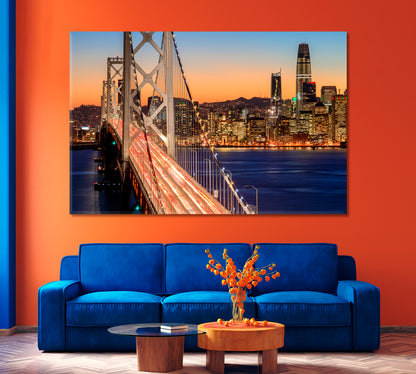 Golden Gate Bridge San Francisco Bay Canvas Print-Canvas Print-CetArt-1 Panel-24x16 inches-CetArt