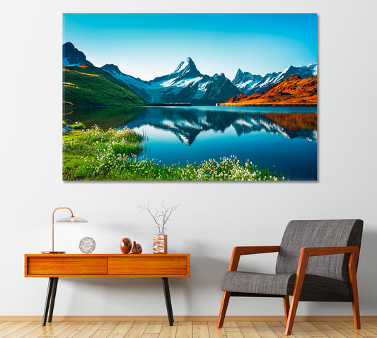 Switzerland Alps Grindelwald Valley Canvas Print-Canvas Print-CetArt-1 Panel-24x16 inches-CetArt