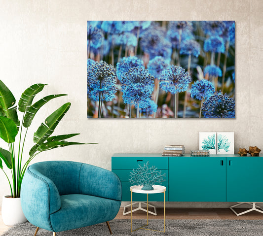 Alliums Flowers Canvas Print-Canvas Print-CetArt-1 Panel-24x16 inches-CetArt
