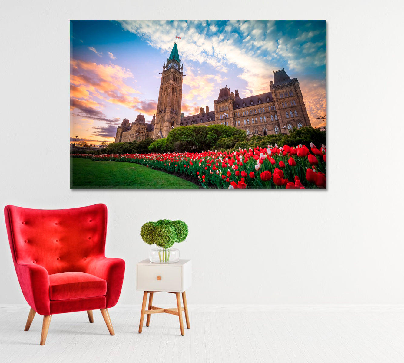 Parliament Building of Canada Canvas Print-Canvas Print-CetArt-1 Panel-24x16 inches-CetArt