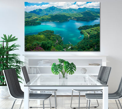 Sun Moon Lake Taiwan Canvas Print-Canvas Print-CetArt-1 Panel-24x16 inches-CetArt