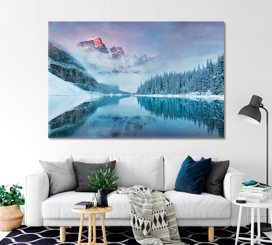 Winter in Banff National Park Canada Canvas Print-Canvas Print-CetArt-1 Panel-24x16 inches-CetArt