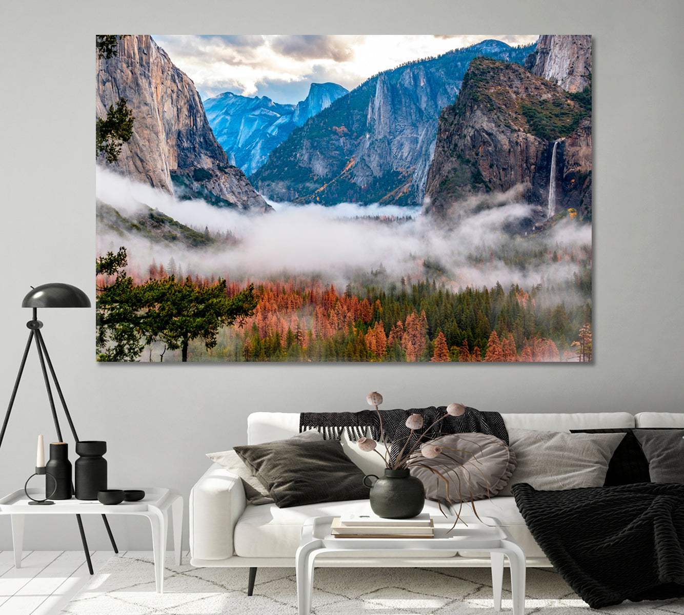 Valley of Yosemite National Park California USA Canvas Print-Canvas Print-CetArt-1 Panel-24x16 inches-CetArt