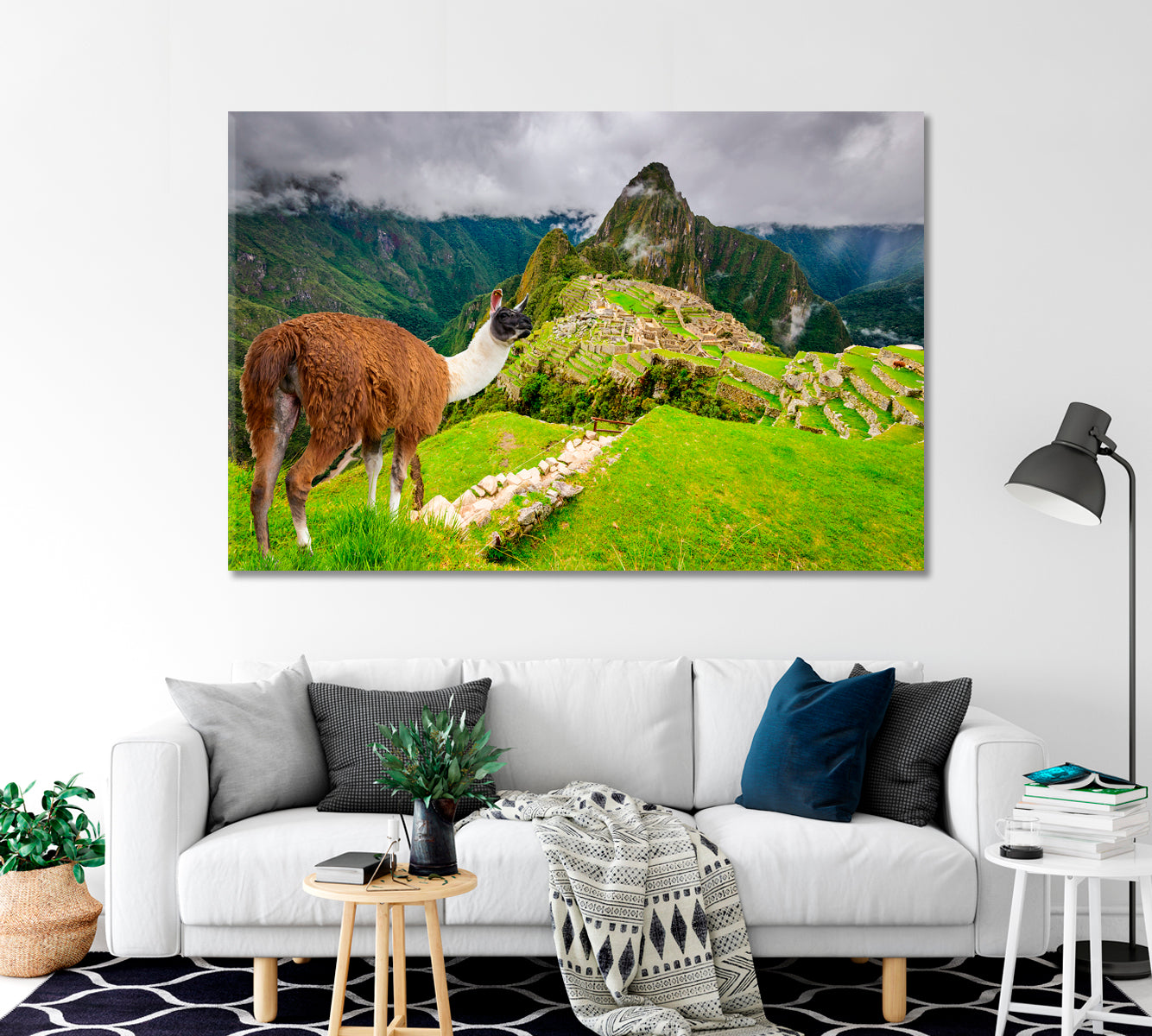 Machu Picchu Ruins of Inca Empire City Peru Canvas Print-Canvas Print-CetArt-1 Panel-24x16 inches-CetArt