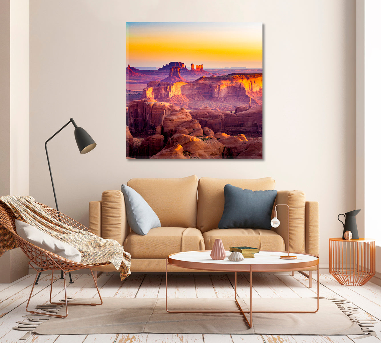 Utah Monument Valley Arizona Canvas Print-Canvas Print-CetArt-1 panel-12x12 inches-CetArt