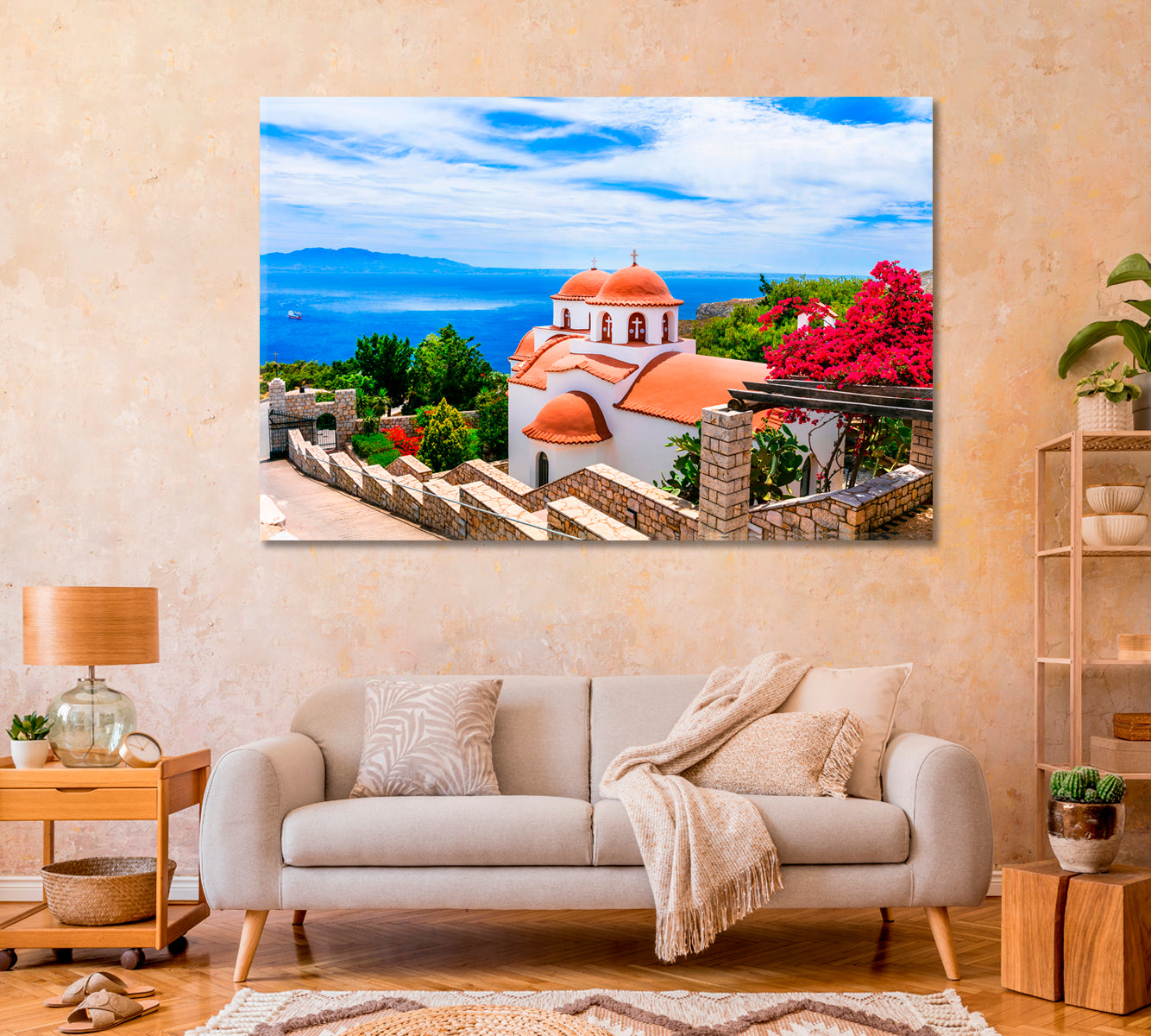 Monastery of Beautiful Kalymnos Island Greece Canvas Print-Canvas Print-CetArt-1 Panel-24x16 inches-CetArt