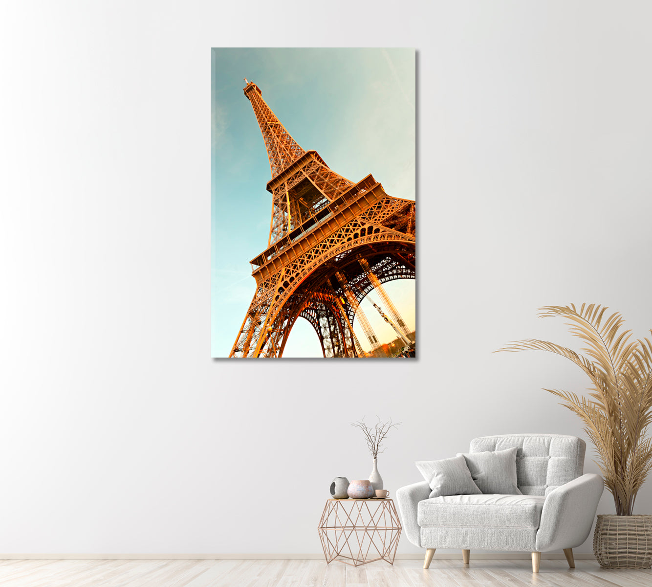 Eiffel Tower Paris Canvas Print-Canvas Print-CetArt-1 panel-16x24 inches-CetArt