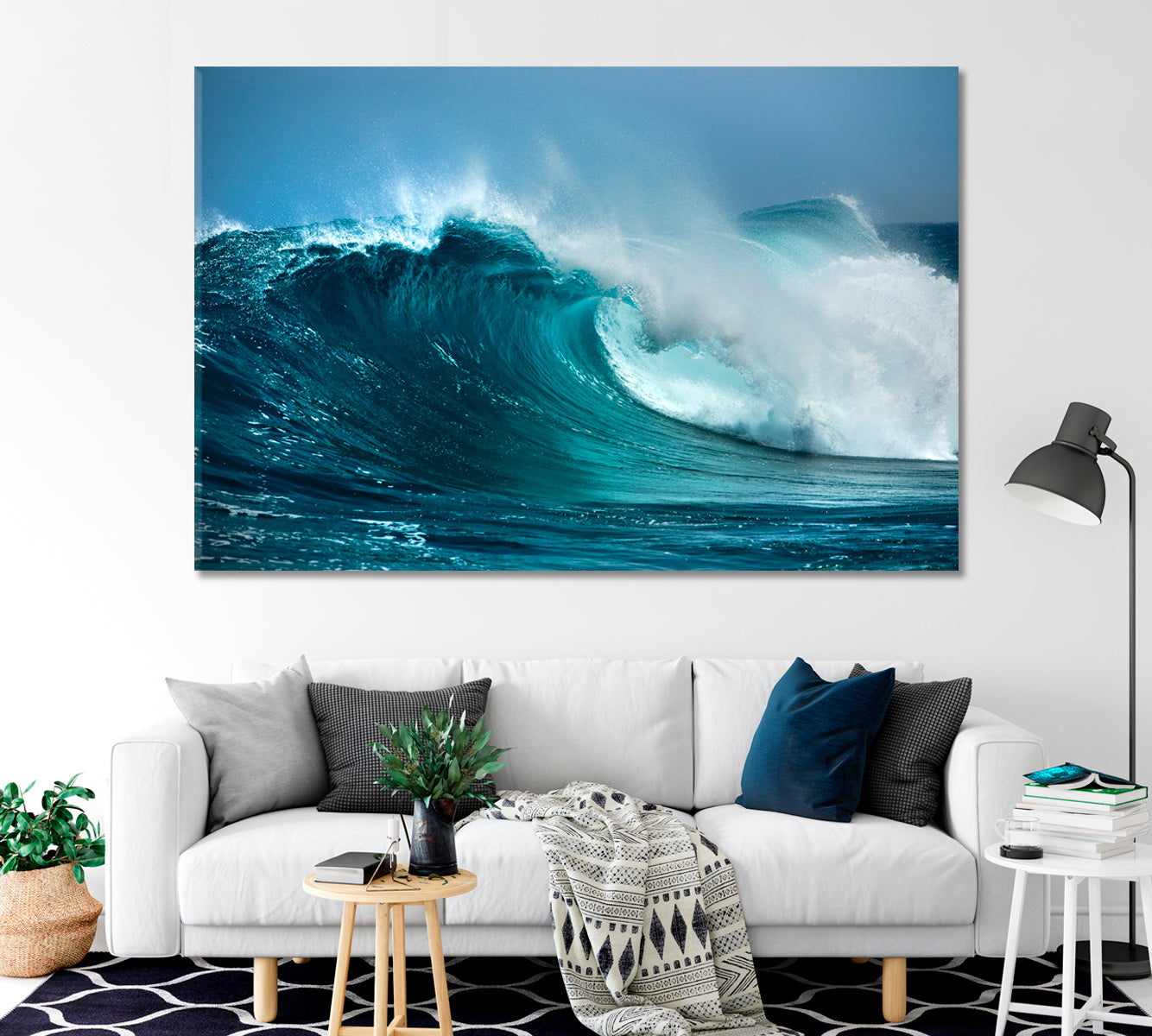 Ocean Wave Canvas Print-Canvas Print-CetArt-1 Panel-24x16 inches-CetArt