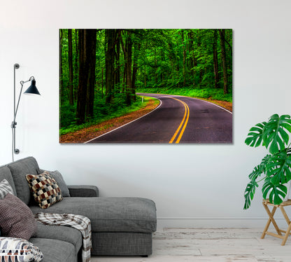 Skyline Drive in Shenandoah National Park Virginia Canvas Print-Canvas Print-CetArt-1 Panel-24x16 inches-CetArt