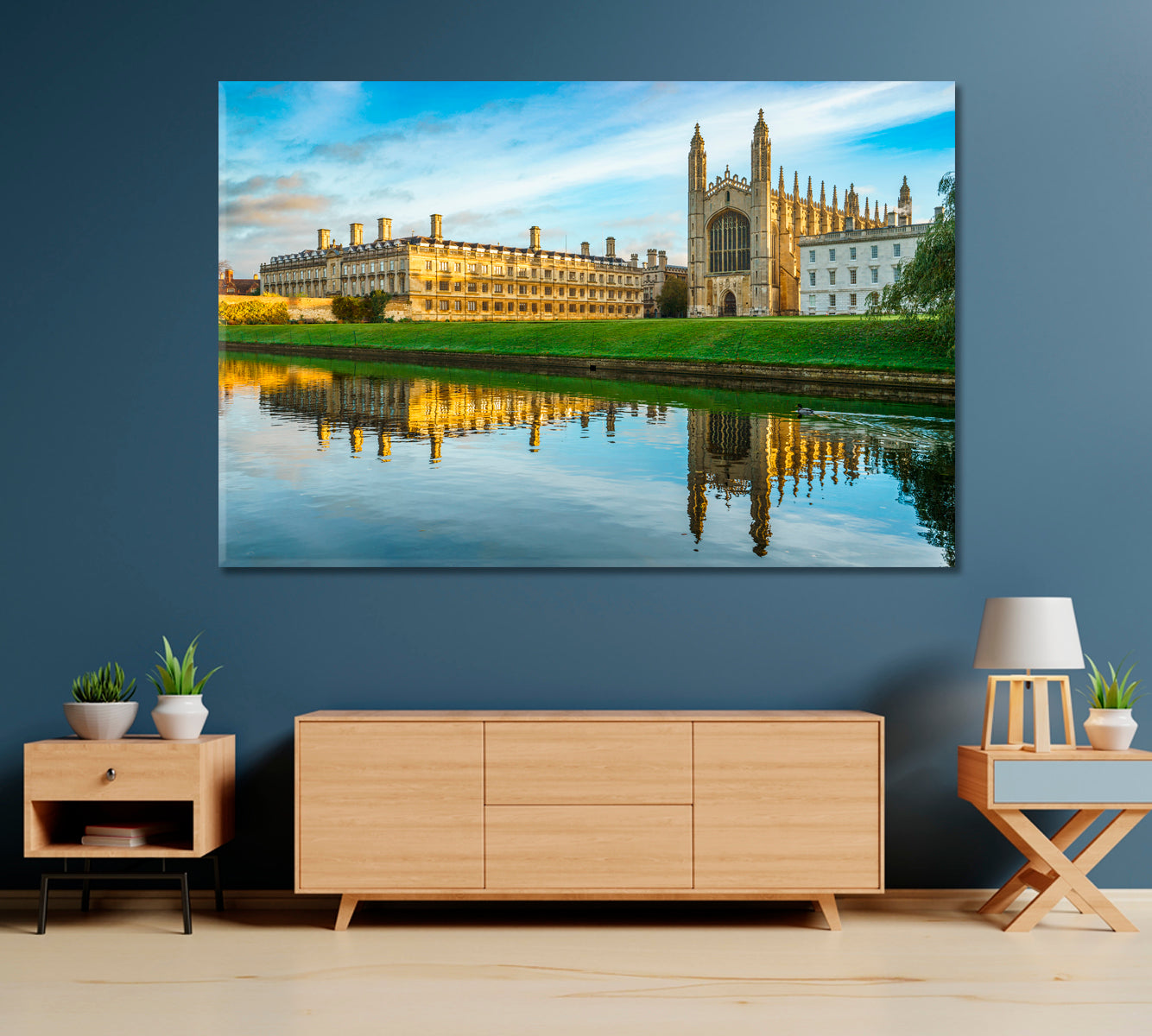 King's Chapel in Cambridge UK Canvas Print-Canvas Print-CetArt-1 Panel-24x16 inches-CetArt