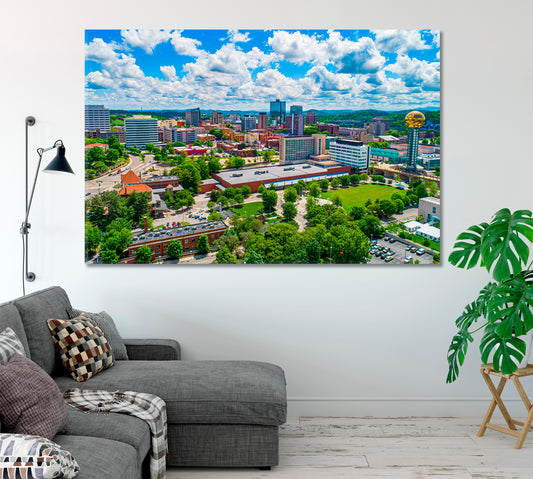 Downtown Knoxville Tennessee USA Canvas Print-Canvas Print-CetArt-1 Panel-24x16 inches-CetArt